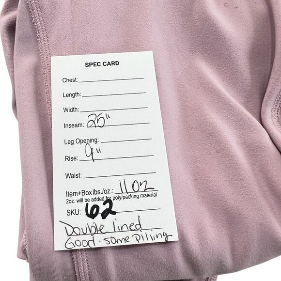 Lululemon Align High-Rise Leggings Double Lined Pink Peony Size 4 - Picture 5 of 5